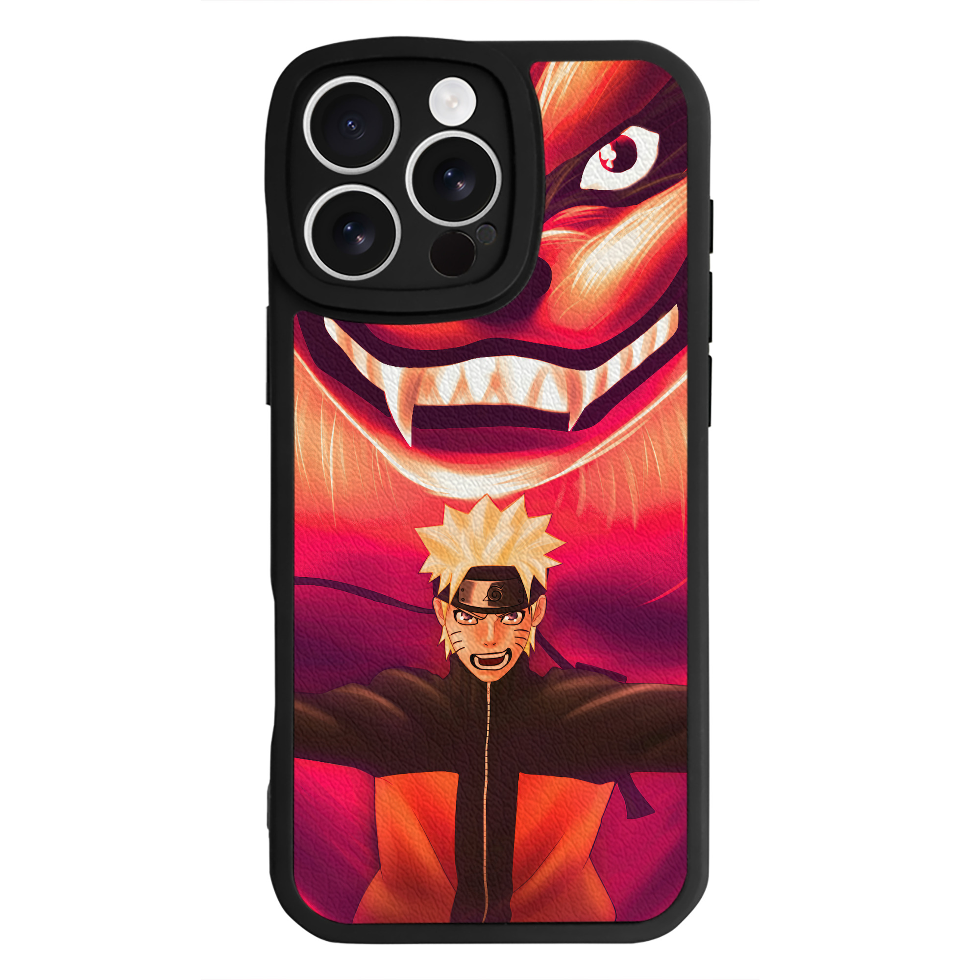 （画像用） NARUTO -ナルト- NARUTO -ナルト- 疾風伝 【iPhone 16シリーズ対応】シリコンスマホケース（レザー調） 材質：シリコン